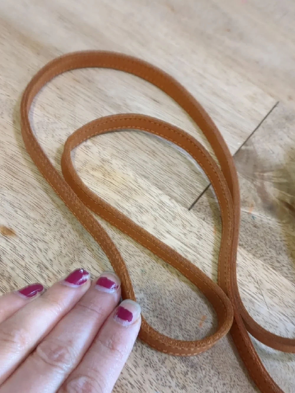 Woven Round Crossbody Bag in Natural Tan - Picture 7 of 11